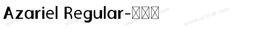 Azariel Regular字体转换